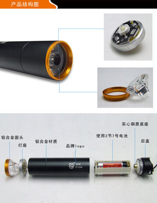 斧頭牌鋁合金LED手電筒FT3708 性能、價格及廠家全解析